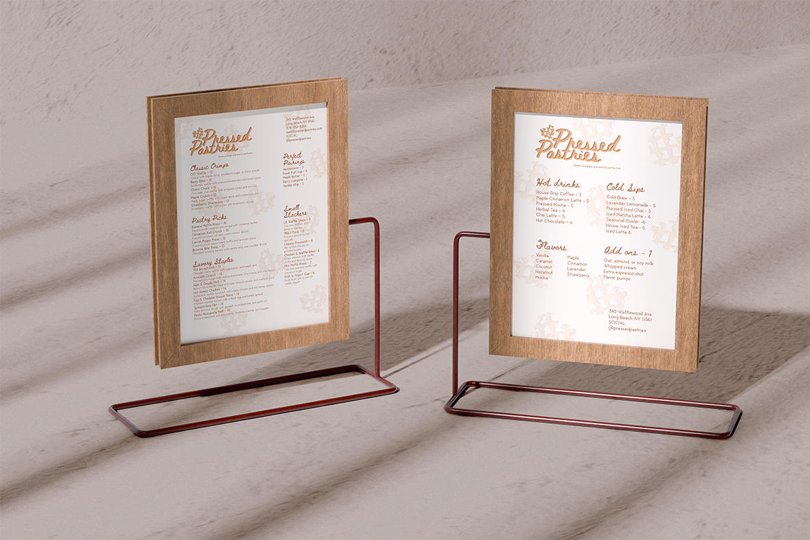 menu mock